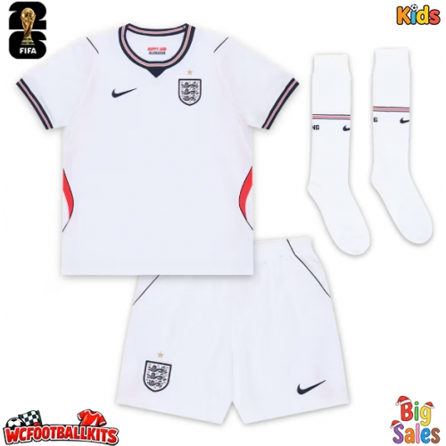 England Morgan Rogers #17 Replica Home Stadium Kit for Kids World Cup 2026 Short Sleeve (+ pants)